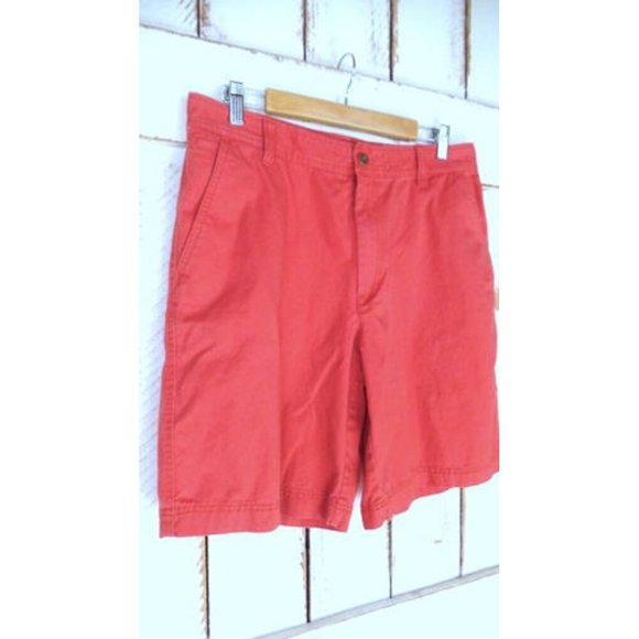 IZOD peach salmon colored cotton shorts - 34 - Picture 3 of 7
